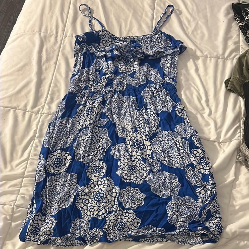 Floral Blue Dress
